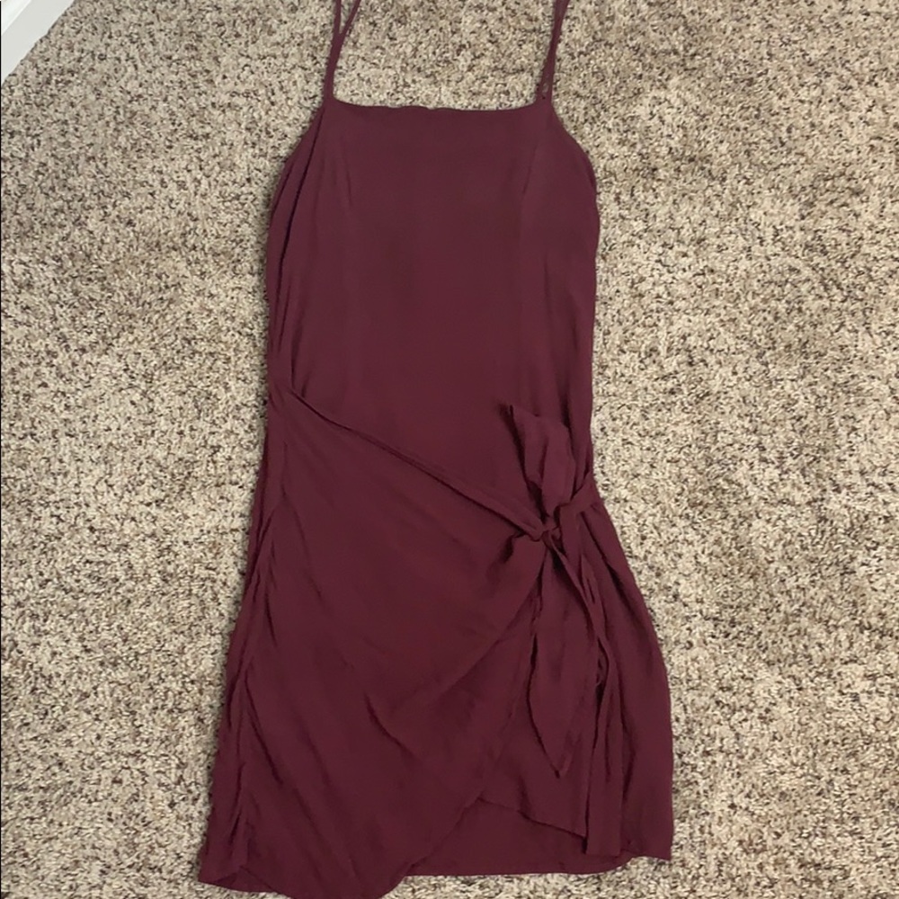 Vici Burgundy Mini Dress